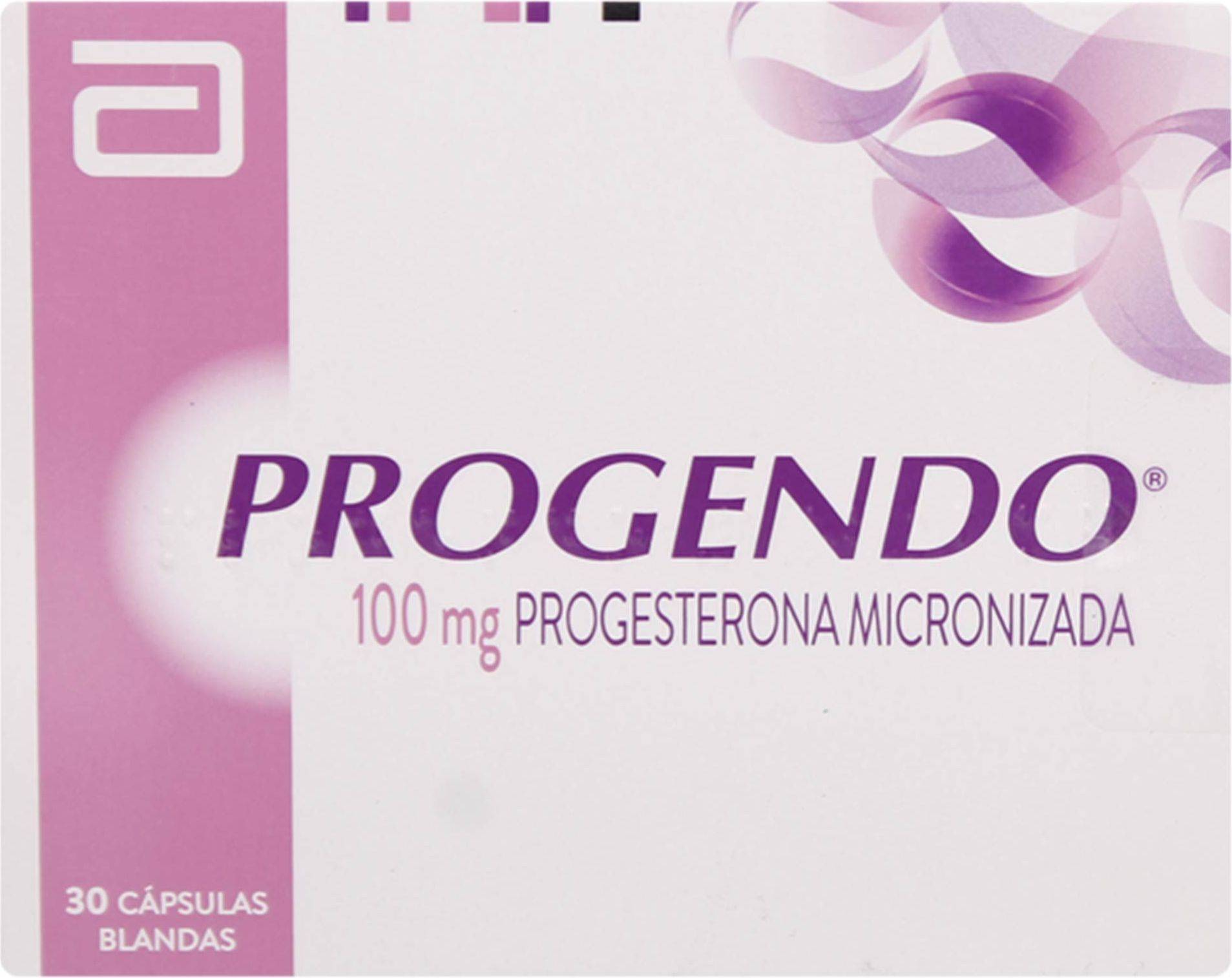 Imagen de Progendo 100 mg x 30 caps Progesterona Micronizada